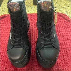 Palladium Black High-Top Boots